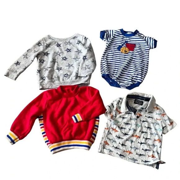 Boys 23-Piece Clothing Bundle 12-24 Mo Fall/Winter Outfits Multicolor - Picture 4 of 10